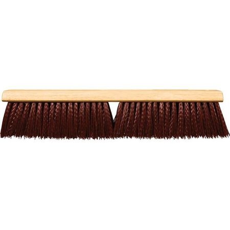 SUPER SWEEPER Super Sweeper 101018 18 in. Maroon Poly Super Sweeper Brush - Pack of 6 101018